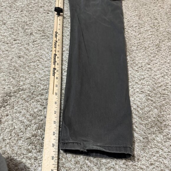 Levis 502 Jeans Mens 33x30 Gray Regular Taper Stretch Denim Pants Casual - Picture 11 of 12